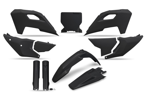Full Plastic Kit black for Husqvarna TC 250 - TC 150 - TC 250 HERITAGE - TC 125 HERITAGE - FX 350 HERITAGE - FC 450 HERITAGE...